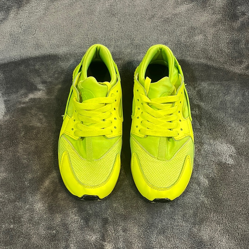 Nike Air Huarache WMNS Sz 6.5 Volt Green & Yellow Guc